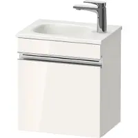 Duravit Sivida bâti-support pour lavabo, charnières à gauche, poignée profilée chromée, 400x295x440mm, pour Sivida, SV4649L10220000
