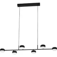 Eglo 900352 CLAVELLINA LED 6x Suspension 6x7W 1200x400mm noir blanc blanc chaud dimmable