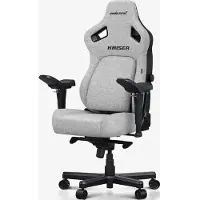 Anda Seat AD12YDDC-XLL-20-G-CF Siège pour jeu vidéo Fauteuil de gaming Chaise avec assise rembourrée Gris