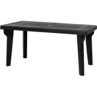 BICA Table de jardin extensible 160-220x90cm en polypropylène Bergen