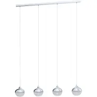 Eglo 98628 MIOGLIA 1 E14 Suspension quadruple 975x150mm Chrome Granille Blanc