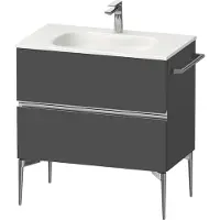 Duravit Sivida bâti-support pour lavabo, 2 tiroirs, poignée profilée chromée, 810x477x592mm, pour Sivida, SV4651010490000