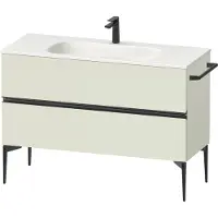 Duravit Sivida Meuble sous-lavabo, 2 tiroirs, poignée encastrée noir diamant mat, 1210x477x592mm, pour Sivida, SV46530BDHH0000