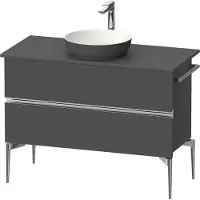 Duravit Sivida Meuble sous-lavabo sur console, 2 tiroirs, poignée profilée chromée, 1045x475x548mm, SV4659010490000