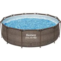 Bestway Piscine hors-sol tubulaire Steel Pro Max , Diam.3.66 x H.1 m