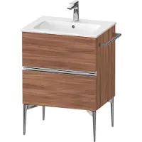 Duravit Sivida bâti-support pour lavabo, 2 tiroirs, poignée profilée chromée, 610x477x591mm, pou (61 x 47.70 x 59.10 cm)