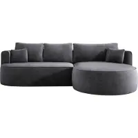 Domo Canapé d'angle convertible moderne FIORE avec fonction sommeil, canapé avec pliage automatique, canapé, canapé-lit DROITE 284x183x82 cm Salvador 15