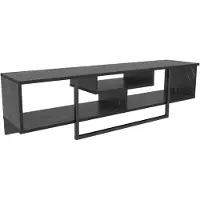 Skye Decor , support TV moderne, noir, 150 x 35,2 x 40 cm | Fabriqué en panneaux de particules mélaminés à 100 %, épaisseur 18 mm | Design élégant et industriel pour votre intérieur.