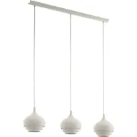 Eglo Lampe pendante à 3 lampes Camborne Blanc