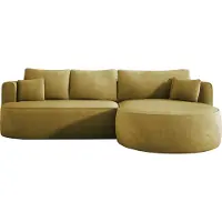 Domo DomoHome - FIORE Canapé d'angle convertible moderne avec fonction sommeil, canapé avec pliage automatique, canapé, canapé-lit DROITE 284x183x82 cm Memphis 10