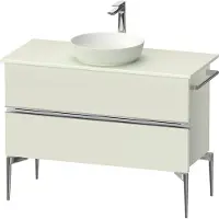 Duravit Sivida Meuble sous-lavabo sur console, 2 tiroirs, poignée profilée chromée, 1045x475x548mm, SV4659010HH0000