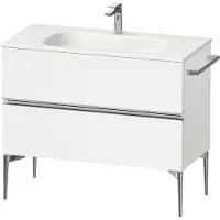 Duravit Sivida bâti-support pour lavabo, 2 tiroirs, poignée profilée chromée, 1010x477x592mm, pour Sivida, SV4652010180000