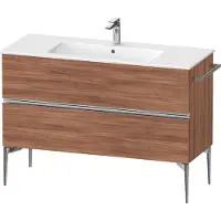 Duravit Sivida bâti-support pour lavabo, 2 tiroirs, poignée profilée chromée, 1210x477x591mm, pour ME by Starck, SV4646010790000