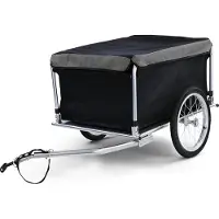 Carparts Remorque vélo / transport Remorque pliable jusqu'à 65Kg noir de qualité supérieure