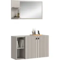 Ebuy24 Station ensemble d'armoires de rangement cachemireReproduction.