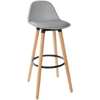Atmosphera Tabouret de bar Maxon gris -