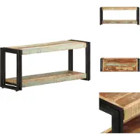 vidaXL Armoire TV 90x30x40 cm Vieux bois massif - Meuble TV