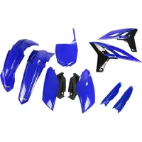 Ufo Yamaha Yzf 250 2010-2010 Yakit308f-089 Fork Protectors & Plastics Kit Bleu