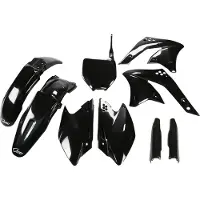 Ufo Kawasaki Kxf 250 2008-2008 Kakit210f-001 Fork Protectors & Plastics Kit Noir