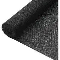 The Living Store Grillage de clôture Noir 2x10 m HDPE 75 g/m