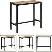 The Living Store Table de bar 110x55x107 cm Bois massif rugueux Mango