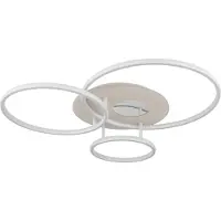 Globo Plafonnier moderne Invertina rond sable brun