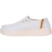 HeyDude Slip ons WENDY RISE PERF CANVAS femmes - Blanc - 37