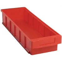 LA-KA-PE Caisse-étagère VKB L500xl152xH83mm rouge polypropylène
