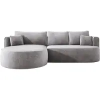 Domo Canapé d'angle convertible moderne FIORE avec fonction sommeil, canapé avec pliage automatique, canapé, canapé-lit GAUCHE 284x183x82 cm Salvador 14