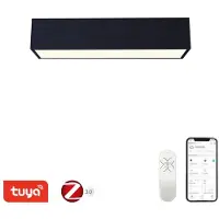 Immax NEO CANTO SMART plafonnier 60x15cm, 34W noir Zigbee 3.0, TUYA
