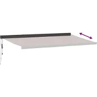 vidaXL Store automatique brun 500x300 cm