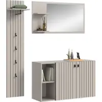 Ebuy24 Station ensemble d'armoires de rangement cachemireReproduction.