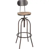 BellaFurn Tabouret de bar industriel - chaise - hauteur réglable, design moderne pour les bars à domicile