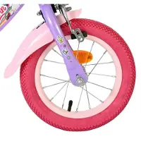 Volare Unicorn - Vélo pour enfants - Fille - 12 pouces - Violet - Deux freins à main