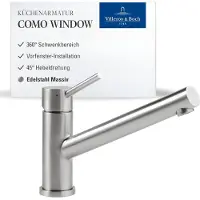 Villeroy & Boch Robinet de cuisine Como Window, en acier inoxydable