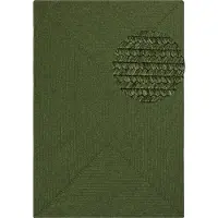 Hanse Home Tapis tressé , idéal pour l'intérieur et l'extérieur, résistant aux intempéries, pour balcon ou terrasse, couleur vert - 160x230 cm