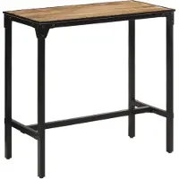 Syfax Table de bar 110x55x107 cm bois de manguier massif brut