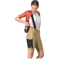 Castelli Unlimited Endurance Dt Bib Shorts Marron L Femme