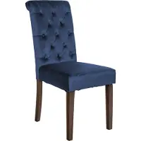 CLP Chaise de salle à manger Lisburn avec dossier, style Chesterfield, couleur crème, en velours