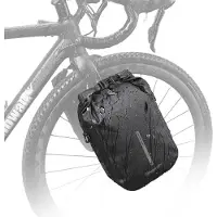 Markenlos Sacoche avant de vélo étanche 4-6L pour le bikepacking et les vélos de randonnée avec fermeture rapide