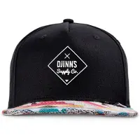 Djinns Casquette 'Rubber Aztek' bleu clair / noir / blanc cassé