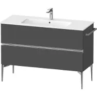 Duravit Sivida bâti-support pour lavabo, 2 tiroirs, poignée profilée chromée, 1210x477x591mm, pour ME by Starck, SV4646010490000