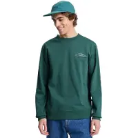 Quiksilver Basic Graphic Sweatshirt Vert S Homme