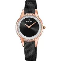 Festina Montre à affichage analogique '- Watch MADEMOISELLE - Quartz watch movement - Watch case width: 30.2 mm' noir