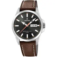 Festina Montre dateur ACERO CLASICO Black - Brown