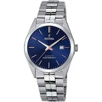 Festina Montre à affichage analogique 'ACERO CLASICO' bleu