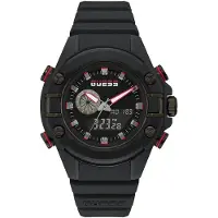 GUESS Montre - - GW0269G3 - Analogique - Silicone - Étanchéité 5 ATM