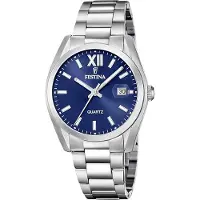 Festina Montre à affichage analogique '- Watch Acero Clasico - Quartz watch movement - Watch case width: 40 mm' bleu marine