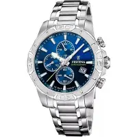Festina Montre à affichage analogique bleu