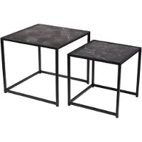 Invicta Table d'appoint 50 cm en marbre, design moderne pour le salon - ACHETER MAINTENANT